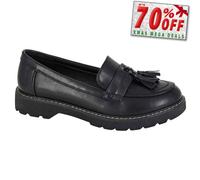 Mocasines Formales De Mujer Boulevard Lucile Slip On Mate Negros