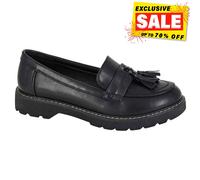 Mocasines Formales De Mujer Boulevard Lucile Slip On Mate Negros