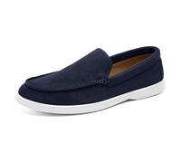 Mocasines Heeren Suede Slip On Zapatos Suave Estilo Mocasín Zapatos de Cuero Casual Flats Ligero Cómodo Zapatos de Caminar Clásicos Zapatos de Oficina Zapatos de Boda Zapatos de Traje, Bk2, 41 EU