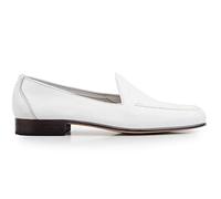 Mocasines Hombre Nikkoe Estilo Julio Iglesias Fabricado en Piel y Suela de Cuero - Made in Spain- (Blanco, Numeric_43)