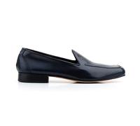Mocasines Hombre Nikkoe Estilo Julio Iglesias Fabricado en Piel y Suela de Cuero - Made in Spain- (Marino, Numeric_41)