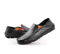 Mocasines Hombres Zapatos de Vestir Casuales Holgazanes Slip On Verano Plano Cuero Zapatos de Conducción Zapatillas 39-47 EU