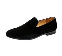 Mocasines Ligeros Ante for Hombre, cómodos, Ideales for Conducir, Conducir, for Ocasiones Informales, como Negocios, Bodas o Actividades al Aire Libre.(Noir,43 EU)