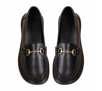 Mocasines negros enny para mujer, informales, planos, sueltos, transpirables, suaves, mocasines, cómodos, zapatos individuales para zapatos ortopédicos, dorado, 37 EU
