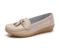 Mocasines ortopédicos de Cuero Transpirable para Mujer, Zapatillas de Verano sin Cordones, Zapatos cómodos de Cuero para Caminar en el Trabajo. Zapatillas Mujer Caminar Deporte