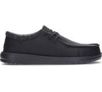 Hey Dude Paul - Zapatos para hombre, mocasines con cordones, cómodos y ligeros, Negro/Negro, 46 EU