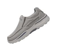 Mocasines para hombre, zapatos anchos de tela para hombre, sin cordones, ligeros, suela plana, zapatillas de deporte, antideslizantes, zapatillas de fitness, monocolor, zapatos informales, zapatillas