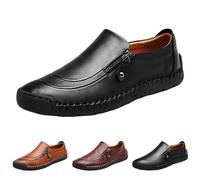 Mocasines para hombre Zapatos de negocios, Slip On Mocasines Zapatos de ocio, Zapatos de cuero planos suaves hechos a mano Derbys Walk Derbys Oxford Zapatos clásicos de boda Zapatos elegantes y