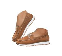 Mocasines para mujer, anchos, informales, cómodos, cómodos, cómodos, cómodos, modernos, clásicos, ligeros, transpirables, A, marrón., 40 EU