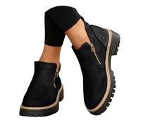 Mocasines para Mujer con Suela de Plataforma Gruesa, Zapatos de Moda con Hebilla Dorada Estilizada, Calzado Casual y Confortable Ideal para Día a Día