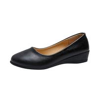 Mocasines para mujer con tacón en cuña, sandalias, zapatos de bota, vintage, de piel suave, zapatos planos, antideslizantes, cómodos, loafers, planos, zapatos de senderismo, para el tiempo libre