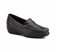 Mocasines para Mujer de Piel cómodos Zapatos clásicos de Vestir y Casual Zapatillas 24 Horas señora Calzado de Verano e Invierno Tipo Penny en Gamuza