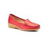 Mocasines para Mujer de Piel cómodos Zapatos clásicos de Vestir y Casual Zapatillas 24 Horas señora Calzado de Verano e Invierno Tipo Penny en Gamuza