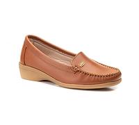 Mocasines para Mujer de Piel cómodos Zapatos clásicos de Vestir y Casual Zapatillas 24 Horas señora Calzado de Verano e Invierno Tipo Penny en Gamuza