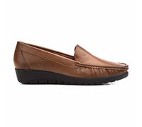 Mocasines para Mujer de Piel cómodos Zapatos clásicos de Vestir y Casual Zapatillas 24 Horas señora Calzado de Verano e Invierno Tipo Penny en Gamuza