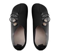 Mocasines para mujer, piel sintética, zapatos planos, monocolor, punta redonda, zapatos de senderismo, zapatos casuales, planos, cómodos, clásicos, vintage, zapatos de cuero, informales, para negocios