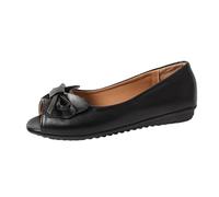 Mocasines para mujer, punta puntiaguda, nudos, grandes, planos, sencillos, cómodos, ligeros, diarios, Le Noir, 43 EU