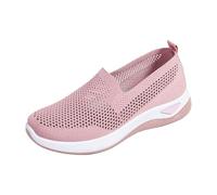 Mocasines para mujer zapatos ortopédicos de verano malla transpirable zapatillas deportivas monocolor ligero slip On zapatos de salud al aire libre suela suave cómodo zapatos de madre amortiguación