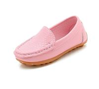 Mocasines para niños 27, suaves para niños pequeños, niños y niñas, sin cordones, vestidos, zapatos planos, zapatos de barco, zapatos casuales, sandalias para niñas 36, Rosa., 23 EU