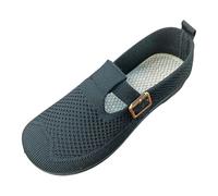 Mocasines planos de punto para mujer, correa de metal elástica hueca, punta redonda, cómoda entrenador, suela suave, transpirable, ffice, trabajo lindo, deslizante, caminar, conducir, zapatos casuales