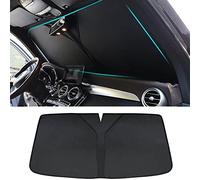 MOCATT Parasol Coche Delantero para Peugeot Rifter 2018-2022, Plegable Parasol Parabrisas Coche Protector Solar para Delantera Parasol, Reduce Calor Aislado y Radiación UV,Black