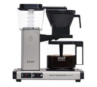Moccamaster KBG Select, Cafetera de filtro, Jarra de vidrio, Matt Silver, 1.25L