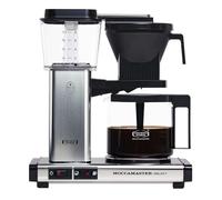 Moccamaster KBG Select, Cafetera Inducction, Filtro, Cafetera Goteo, Plata Pulida, 1.25 Litros