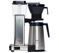 Moccamaster KBGT, Cafetera Filtro, Cafetera de Goteo, Polished Silver, Plata Pulida, Cafetera, Thermos, 1.25 Litros