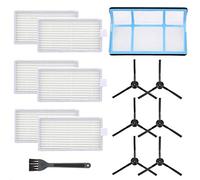 Mochenli Kit de filtro de aspiradora de repuesto para aspiradora robótica ILIFE V3 V3S V5 V5s, Pro Robot Aspirador 6 filtros y 6 cepillos laterales y 1 filtro primario (paquete de 13)