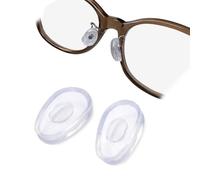 Mochi a girl, Almohadillas de nariz para gafas, funda antideslizante no adhesiva, almohadilla de nariz de silicona suave para gafas, gafas, gafas de sol, 1 par (transparente)