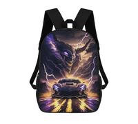 Mochila 17inch Impresa En 3D Venom Car Speed & Power Mochilas Escolares Ligeras De Viaje Para Niños Y Niñas, Ideales Para Estudiantes De Secundaria.