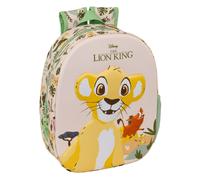 Safta EL REY LEÓN - Mochila Escolar, con Diseño 3D, Ideal para Niños de Diferentes Edades, Cómoda y Versátil, Calidad y Resistencia, 27x10x33 cm