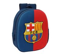 Mochila 3D FC Barcelona 34x30x10cm Azul/Rojo Escuela Viaje Niños Football Fans