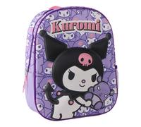 Mochila 3D Kuromi Hello Kitty 30cm - 25 × 30 × 12 cm