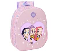 Mochila 3D LED Chibi Kpop Demon Hunters 33cm