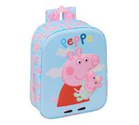 PEPPA PIG - Mochila de Guardería 3D, Fácil Limpieza, Ideal para Niños de Diferentes Edades, Cómoda y Versátil, Calidad y Resistencia, 22x10x27 cm