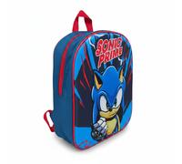 Mochila 3D Sonic Prime para niños pequeños, 31 x 28 cm, Mochila escolar para niños, Mochila Sonic Prime