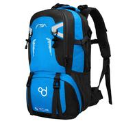 Mochila 40L 40 Litros Impermeable para Senderismo Monta?a Militar Azul Claro
