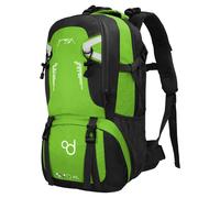 OcioDual Mochila Senderismo 40 Litros, Mochila Trekking, Montaña y Camino de Santiago, Multifuncional, Ligera, Mochilas Hombre para Camping, Acampada, Marcha Nórdica, Supervivencia, Verde