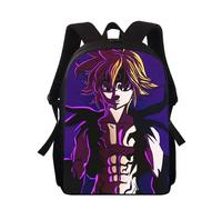 Mochila 434HF Los Siete Pecados Capitales Mochila para Niños Bolsas para Niños Niñas Mochila para Estudiantes