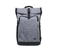 Mochila Acer Predator Rolltop Jr. - Para todos los Portátiles para Juegos de 15.6 ", Mochila de viaje, Bolsillos Organizados para Todo el equipo, Gris