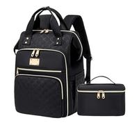 Mochila acolchada para el almuerzo, térmica térmica, para trabajo, viajes, para mujer, mochila moderna para laptop con compartimento para almuerzo, de almacenamiento térmica para picnic y