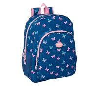 Safta Mochila escolar niño BLACKFIT8 Mariposas – Adaptable a carro, 33x14x42 cm