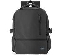 Mochila Aisens ASBG-BP086-BK para Portátiles hasta 15.6'/ Impermeable/ Negro