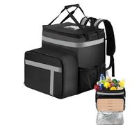 Mochila aislada - Compartimentación ligera y cómoda de gran capacidad Bolsa térmica - Mochila de compras de alimentos reutilizable aislada, maletín de almuerzo de alto rendimiento para campin