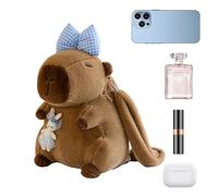 Mochila Animal | Mochila de Gran Capacidad para Suministros Escolares,Mochila Linda de Felpa de Capybara,Para Niñas Cumpleaños Viaje Excursión de un Día Camping Picnic Deporte, conejo azul, Consulte