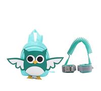 Mochila Antipérdida Infantil con Búho, Verde, Nylon, Seguridad