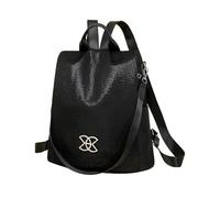 Mochila antirrobo de gran capacidad, de hombro para mujer, mochila de seguridad con apertura oculta, tela resistente al agua con cremallera trasera, accesorio de viaje, mochila de seguridad para