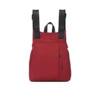 Mochila Antirrobo Pequeña KCB Maze | Diseño Seguro y Espacioso | Bolsillos Organizadores | Asas Ajustabes | Ideal para Viajes o Uso Diario | 100% Vegano | Color Cereza