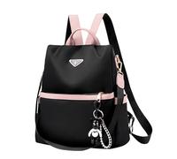 Mochila Antivol para mujer, mini bolso de mano para mujer, pequeñas bolsas bandolera, descontratado, bolsa de viaje de nailon, ligera mochila de ciudad para viajes, trabajo, compras, ocio, Negro